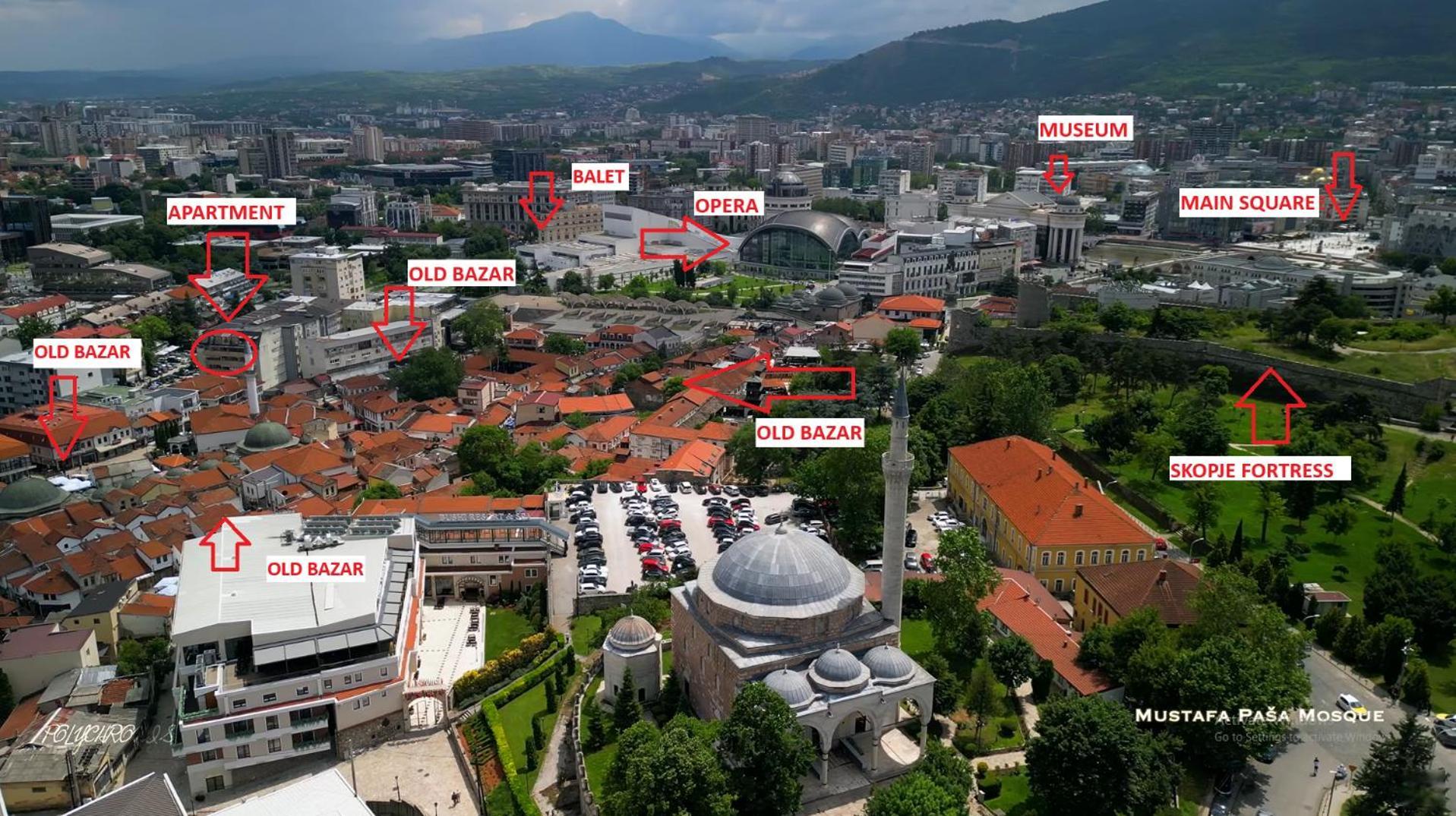 Lägenhet Bazar Charm- Cozy Urban Retreat In Historic Heart Skopje
